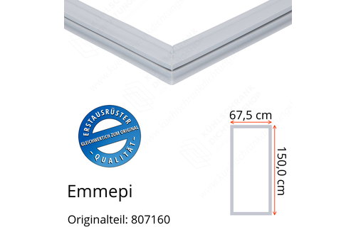 Emmepi Türdichtung 150,0 x 67,5 cm Ersatzteil: 807160