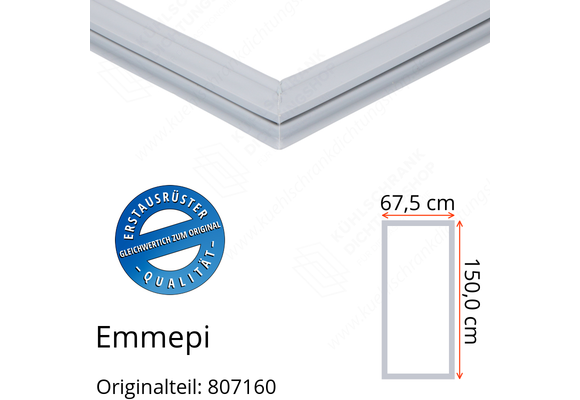 Emmepi Türdichtung 150,0 x 67,5 cm Ersatzteil: 807160