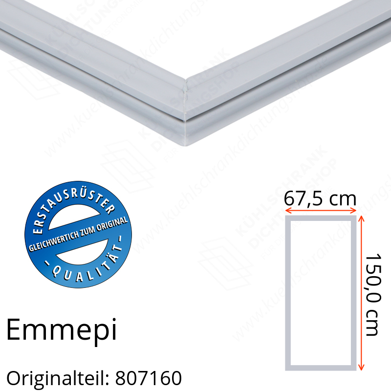 Emmepi Türdichtung 150,0 x 67,5 cm Ersatzteil: 807160