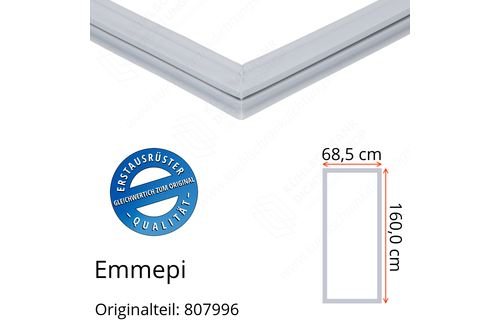 Emmepi Türdichtung 160,0 x 68,5 cm Ersatzteil: 807996