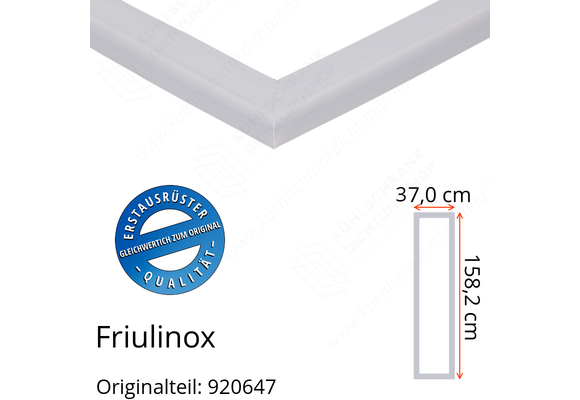 Friulinox Türdichtung 158,2 x 37,0 cm Ersatzteil: 920647