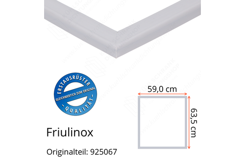 Friulinox Türdichtung 63,5 x 59,0 cm Ersatzteil: 925067