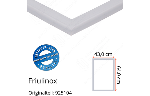 Friulinox Türdichtung 64,0 x 43,0 cm Ersatzteil: 925104