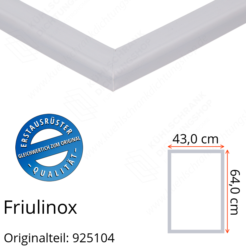 Friulinox Türdichtung 64,0 x 43,0 cm Ersatzteil: 925104