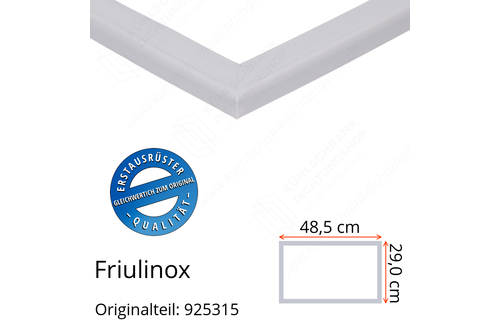 Friulinox Türdichtung 29,0 x 48,5 cm Ersatzteil: 925315