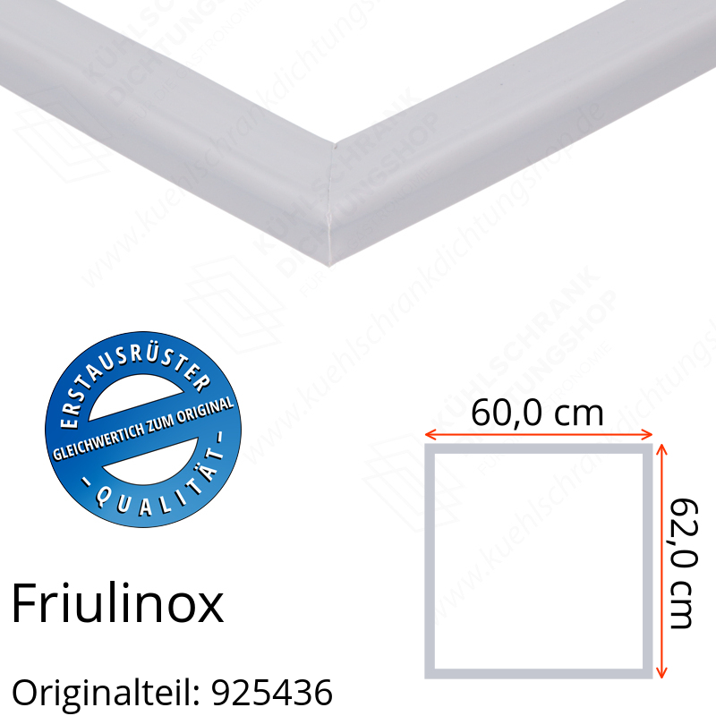 Friulinox Türdichtung 62,0 x 60,0 cm Ersatzteil: 925436