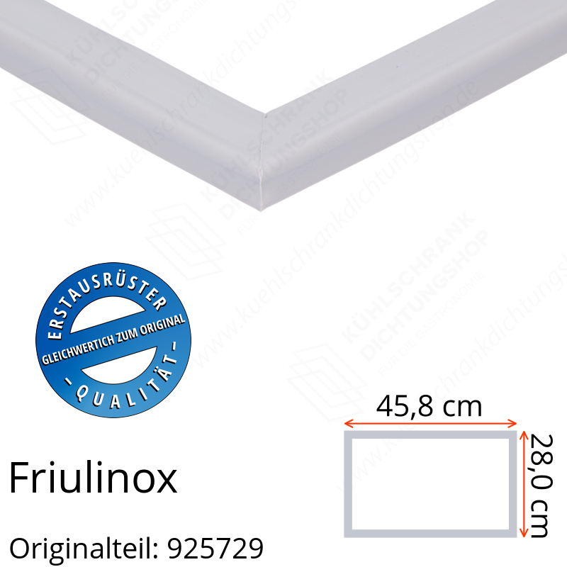 Friulinox Schubladedichtung 28,0 x 45,8 cm Ersatzteil: 925729