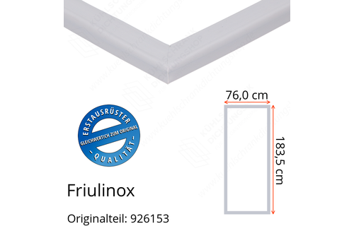 Friulinox Türdichtung 183,5 x 76,0 cm Ersatzteil: 926153