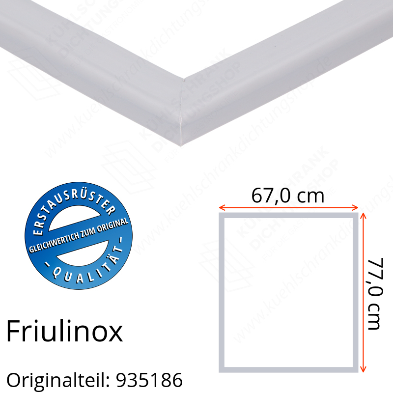 Friulinox Türdichtung 77,0 x 67,0 cm Ersatzteil: 935186