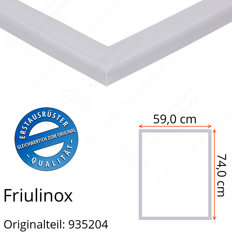 Friulinox Türdichtung 74,0 x 59,0 cm Ersatzteil: 935204