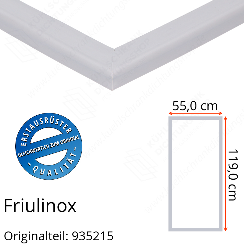 Friulinox Türdichtung 119,0 x 55,0 cm Ersatzteil: 935215