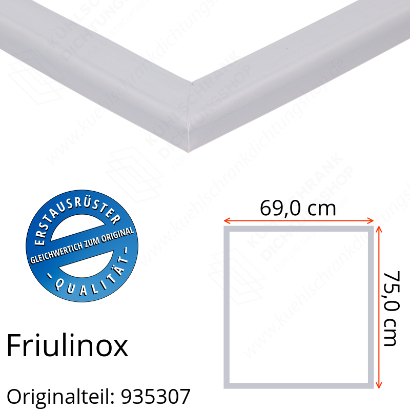 Friulinox Türdichtung 75,0 x 69,0 cm Ersatzteil: 935307
