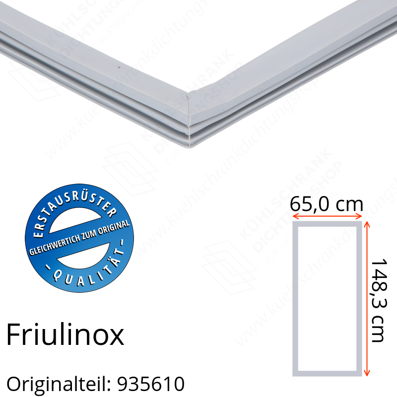 Friulinox Türdichtung 148,3 x 65,0 cm Ersatzteil: 935610