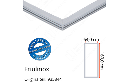 Friulinox Türdichtung 160,0 x 64,0 cm Ersatzteil: 935844