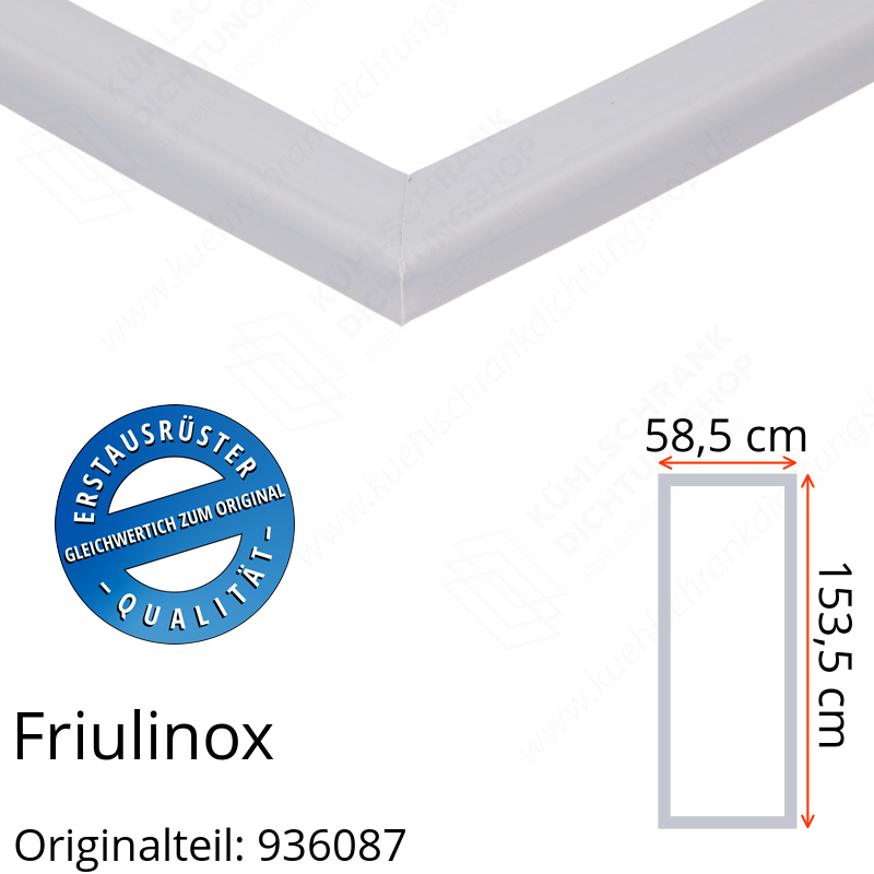 Friulinox Türdichtung 153,5 x 58,5 cm Ersatzteil: 936087