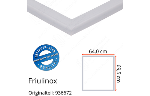 Friulinox Türdichtung 69,5 x 64,0 cm Ersatzteil: 936672