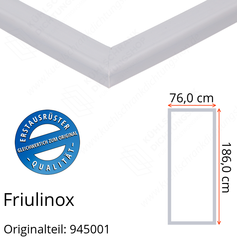 Friulinox Türdichtung 186,0 x 76,0 cm Ersatzteil: 945001