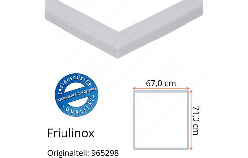 Friulinox Türdichtung 71,0 x 67,0 cm Ersatzteil: 965298