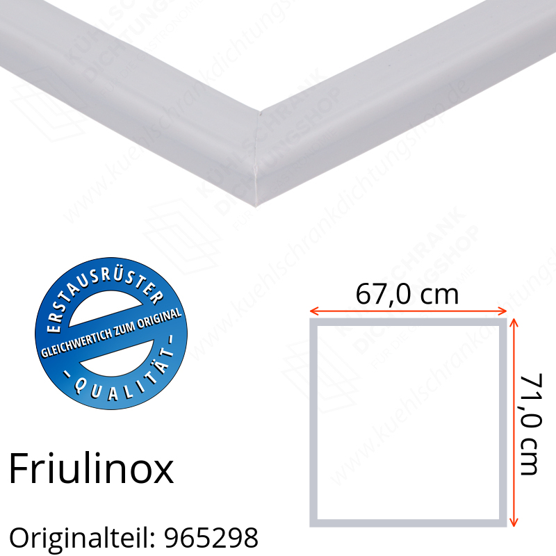 Friulinox Türdichtung 71,0 x 67,0 cm Ersatzteil: 965298