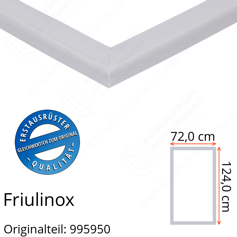 Friulinox Türdichtung 124,0 x 72,0 cm Ersatzteil: 995950
