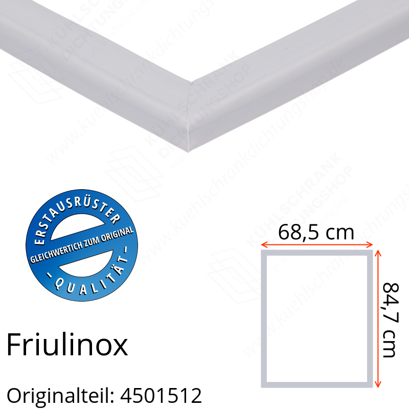Friulinox Türdichtung 84,7 x 68,5 cm Ersatzteil: 4501512