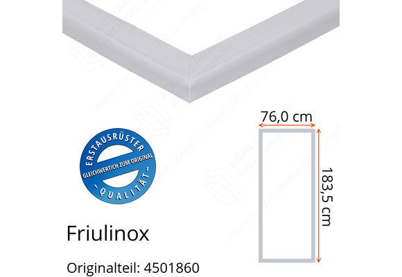 Friulinox Türdichtung 183,5 x 76,0 cm Ersatzteil: 4501860