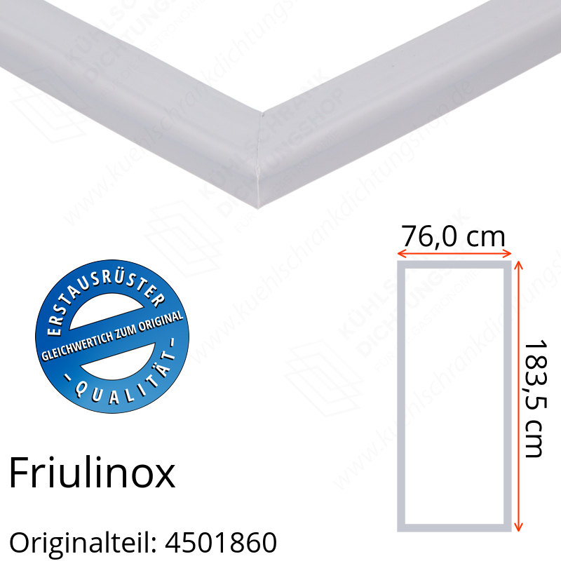 Friulinox Türdichtung 183,5 x 76,0 cm Ersatzteil: 4501860
