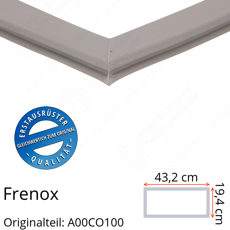 Frenox Schubladendichtung 19,4 x 43,2 cm Ersatzteil: A00CO100 für verschiedene Modelle