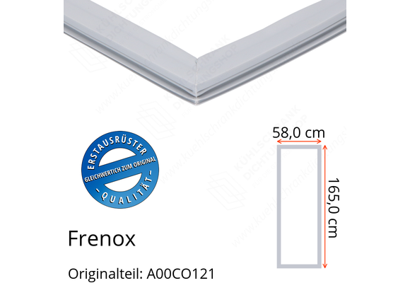 Frenox Türdichtung 165,0 x 58,0 cm Ersatzteil: A00CO121 für verschiedene Modelle