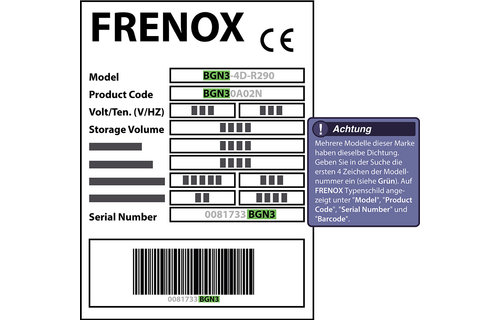 Frenox Türdichtung 178,8 x 72,8 cm Ersatzteil: A00CO145 für verschiedene Modelle