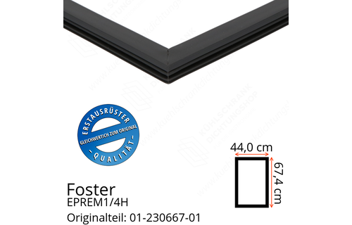 Foster EPREM1/4H Türdichtung 67,4 x 44,0 cm