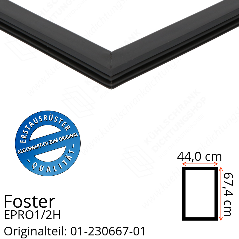 Foster EPRO1/2H Türdichtung 67,4 x 44,0 cm