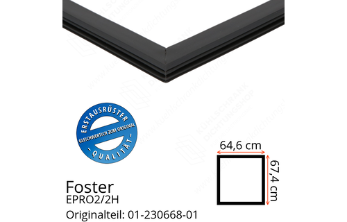 Foster EPRO2/2H Türdichtung 67,4 x 64,6 cm