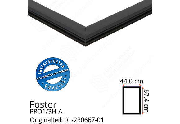 Foster PRO1/3H-A Türdichtung 67,4 x 44,0 cm
