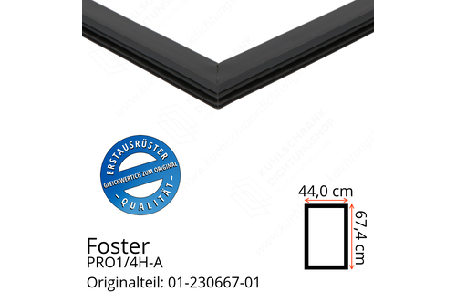Foster PRO1/4H-A Türdichtung 67,4 x 44,0 cm