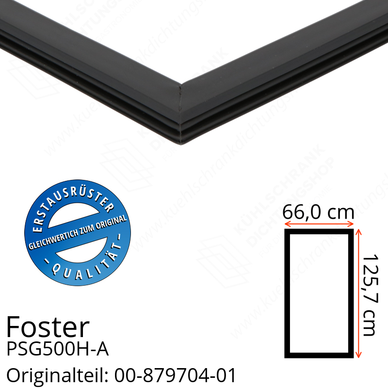Foster PSG500H-A Türdichtung 125,7 x 66,0 cm - Kühlschrankdichtungshop