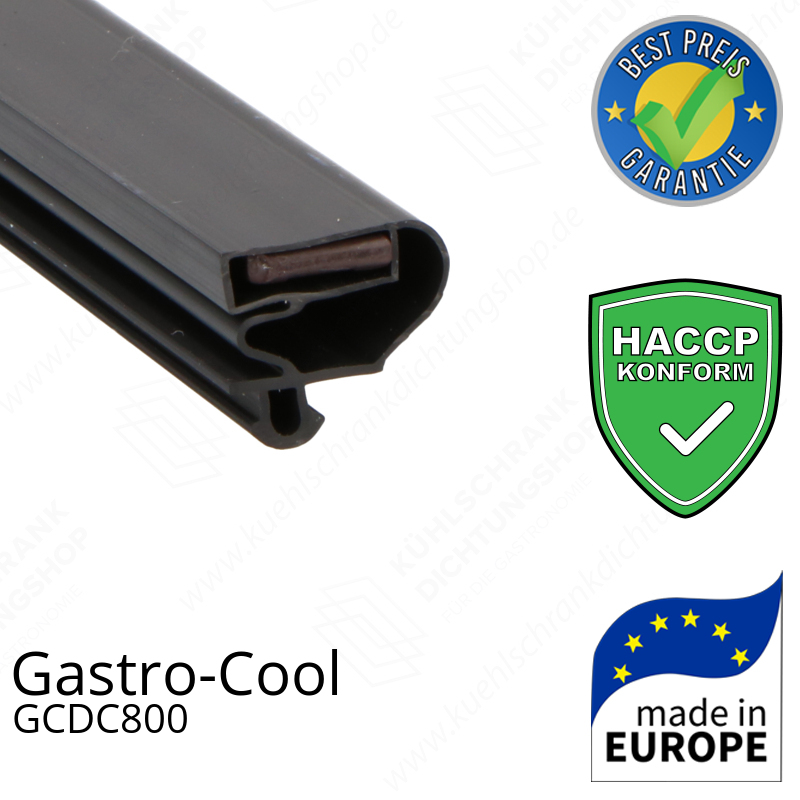 Gastro-Cool GCDC800 Türdichtung 131,0 x 48,0 cm - Kühlschrankdichtungshop