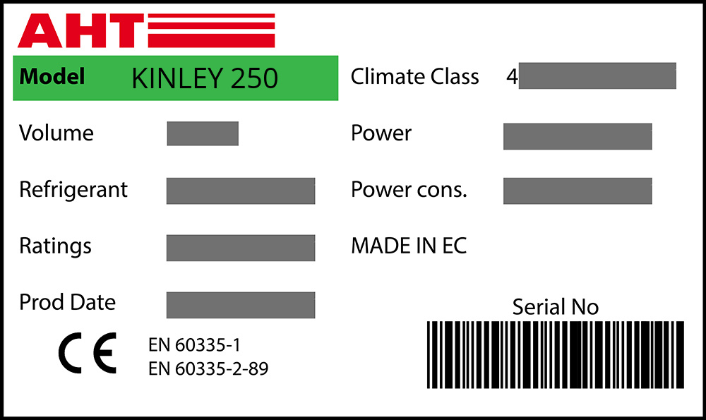 AHT KINLEY 250 Türdichtung 93,5 x 54,2 cm