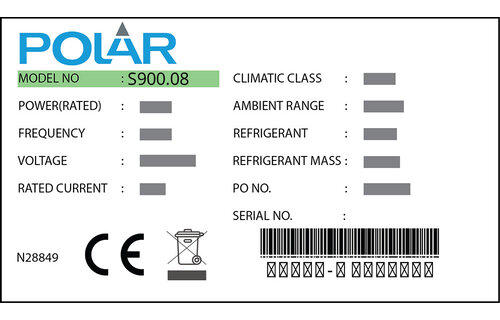 Polar S900.08 Schubladendichtung 41,0 x 50,5 cm