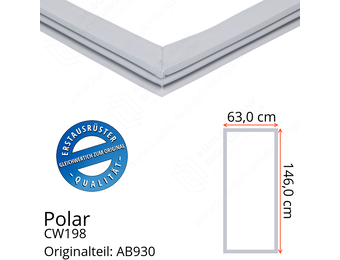 Polar CW198 Türdichtung 146,0 x 63,0 cm