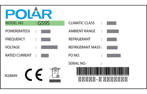 Polar G595 Türdichtung 146,0 x 63,0 cm