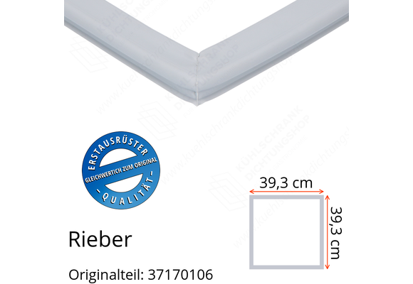 Rieber Schubladendichtung 39,3 x 39,3 cm Ersatzteil: 37170106 für verschiedene Modelle