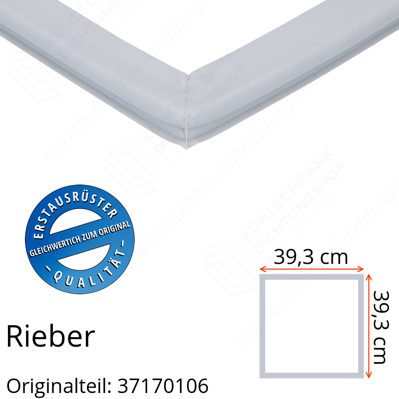 Rieber Schubladendichtung 39,3 x 39,3 cm Ersatzteil: 37170106 für verschiedene Modelle