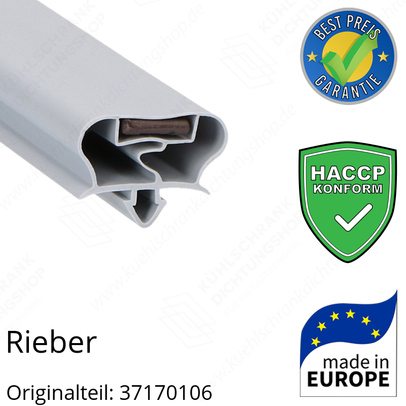 Rieber Schubladendichtung 39,3 x 39,3 cm Ersatzteil: 37170106 für verschiedene Modelle