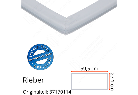 Rieber Schubladendichtung 27,1 x 59,5 cm Ersatzteil: 37170114 für verschiedene Modelle