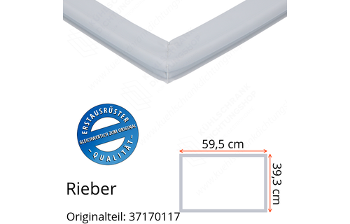 Rieber Schubladendichtung 39,3 x 59,5 cm Ersatzteil: 37170117 für verschiedene Modelle