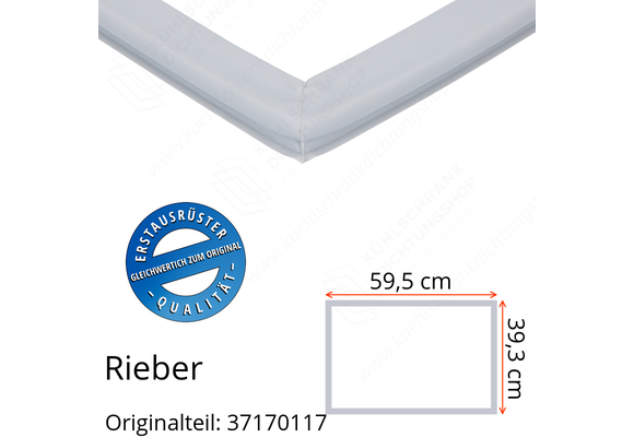 Rieber Schubladendichtung 39,3 x 59,5 cm Ersatzteil: 37170117 für verschiedene Modelle