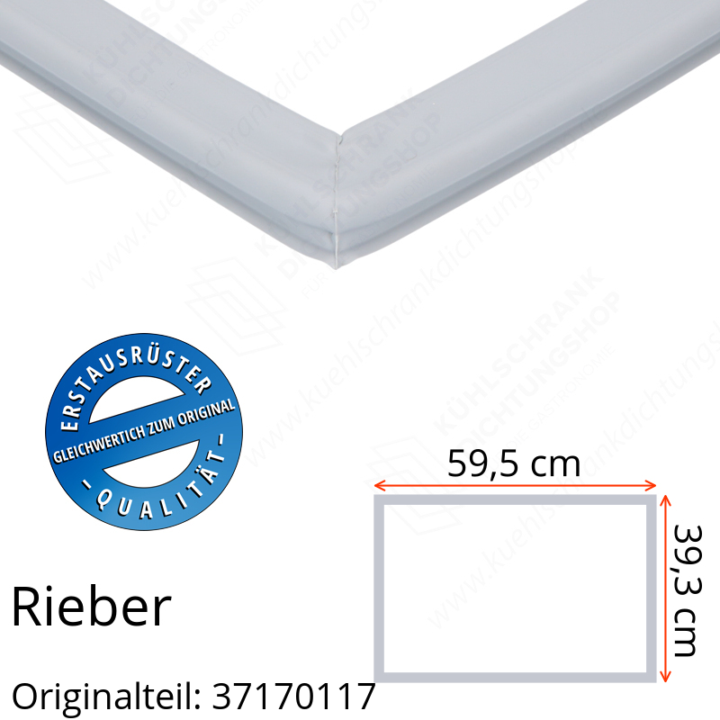 Rieber Schubladendichtung 39,3 x 59,5 cm Ersatzteil: 37170117 für verschiedene Modelle