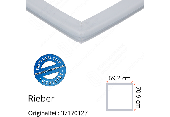 Rieber Türdichtung 70,9 x 69,2 cm Ersatzteil: 37170127 für verschiedene Modelle