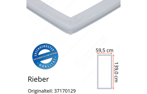 Rieber Türdichtung 139,0 x 59,5 cm Ersatzteil: 37170129 für verschiedene Modelle